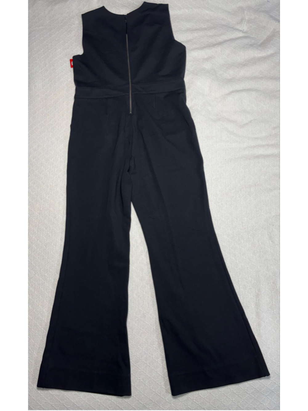 Spanx The Perfect Sleeveless Jumpsuit Black Flare Leg Size XL NWT - Picture 3 of 11
